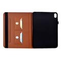 iPad 2022/2025 Butterfly Smart Folio Case with Card Slots - Brown