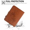 iPad 2022/2025 Butterfly Smart Folio Case with Card Slots - Brown