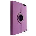 Rotary Leather Case - iPad 2, iPad 3, iPad 4 - Purple