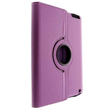 Rotary Leather Case - iPad 2, iPad 3, iPad 4 - Purple