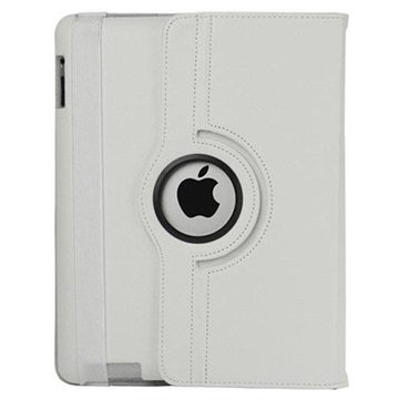 Rotary Leather Case - iPad 2, iPad 3, iPad 4 - White