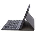 iPad 9.7" 2017/2018 Bluetooth Keyboard Case with Round Keys and Pencil Slot - US Layout - Black
