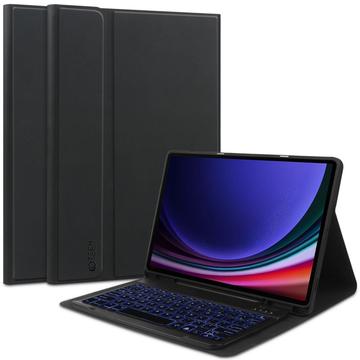 Samsung Galaxy Tab S9/S9 FE/S10 FE/S10 Lite Tech-Protect SmartCase Pen Bluetooth Keyboard Case - Black