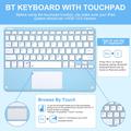 iPad Air 11 2026/2025/2024/iPad Air 2022/2020 Bluetooth Keyboard Case - Baby Blue