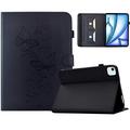 iPad Air 11 2026/iPad Pro 11 2022/iPad Air 2022 Butterfly Smart Folio Case with Card Slots - Black