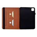 iPad Air 11 2026/iPad Pro 11 2022/iPad Air 2022 Butterfly Smart Folio Case with Card Slots - Brown