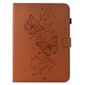 iPad Air 11 2026/iPad Pro 11 2022/iPad Air 2022 Butterfly Smart Folio Case with Card Slots - Brown