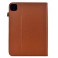 iPad Air 11 2026/iPad Pro 11 2022/iPad Air 2022 Butterfly Smart Folio Case with Card Slots - Brown