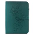 iPad Air 11 2026/iPad Pro 11 2022/iPad Air 2022 Butterfly Smart Folio Case with Card Slots - Green