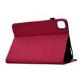 iPad Air 11 2026/iPad Pro 11 2022/iPad Air 2022 Butterfly Smart Folio Case with Card Slots - Hot Pink