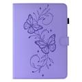 iPad Air 11 2026/iPad Pro 11 2022/iPad Air 2022 Butterfly Smart Folio Case with Card Slots - Purple