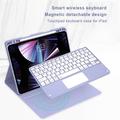 iPad Air 13 2026/2025/2024/iPad Pro 12.9 2022/2021/2020/2018 Bluetooth Keyboard Case - Purple