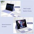 iPad Air 13 2026/2025/2024/iPad Pro 12.9 2022/2021/2020/2018 Bluetooth Keyboard Case - Purple