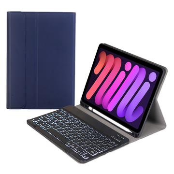 iPad Mini 2021/2024 Bluetooth Keyboard Case - Dark Blue