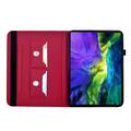 iPad Mini (2026) Butterfly Smart Folio Case with Card Slots - Hot Pink