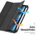 iPad Mini (2026) Dux Ducis Domo Tri-Fold Smart Folio Case - Black