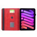 iPad Mini (2026) Mandala 360 Rotary Folio Case - Red