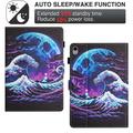 iPad Mini (2026) Wonder Smart Folio Case with Card Slots - Sea Wave