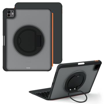 iPad Pro 11 2024/2025 TU3607P Backlit Magnetic Keyboard Case with 360 Rotating Stand - Black