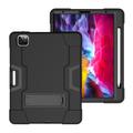iPad Pro 12.9" 2020/2021/2022 Rugged Shockproof Hybrid Case with Kickstand - Black