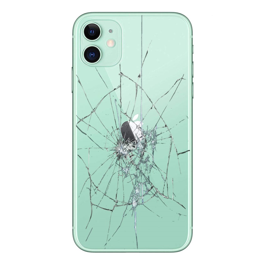 iPhone 11 Back Cover Repair Glass Only Green