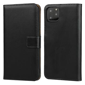 iPhone 11 Leather Wallet Case with Stand - Black