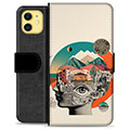 iPhone 11 Premium Wallet Case - Abstract Collage