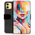 iPhone 11 Premium Wallet Case - Abstract Portrait