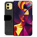 iPhone 11 Premium Wallet Case - Cubist Portrait