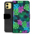 iPhone 11 Premium Wallet Case - Tropical Flower