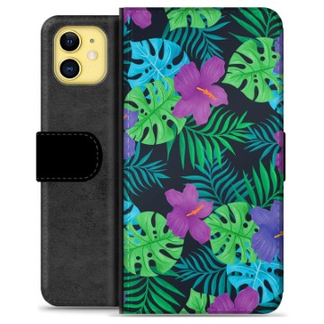 iPhone 11 Premium Wallet Case - Tropical Flower