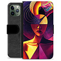 iPhone 11 Pro Premium Wallet Case - Cubist Portrait