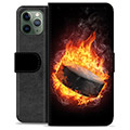 iPhone 11 Pro Premium Wallet Case - Ice Hockey