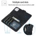 iPhone 11 Vintage 2-in-1 Wallet Case with Removable Cover - Black