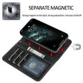 iPhone 11 Vintage 2-in-1 Wallet Case with Removable Cover - Black