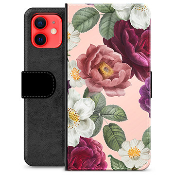 iPhone 12 mini Premium Wallet Case - Romantic Flowers