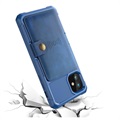 iPhone 12 Mini TPU Case with Card Holder - Blue