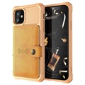 iPhone 12 Mini TPU Case with Card Holder - Gold