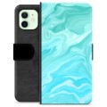 iPhone 12 Premium Wallet Case - Blue Marble