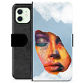 iPhone 12 Premium Wallet Case - Face Paint