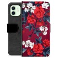 iPhone 12 Premium Wallet Case - Vintage Flowers