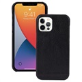 iPhone 12 Pro Max Pierre Cardin Leather Coated Case - Black