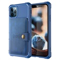 iPhone 12 Pro Max TPU Case with Card Holder - Blue