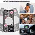 iPhone 12 Pro Stylish Protective Magnetic Case - Butterflies / Roses