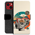 iPhone 13 Mini Premium Wallet Case - Abstract Collage