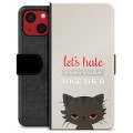 iPhone 13 Mini Premium Wallet Case - Angry Cat