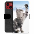 iPhone 13 Mini Premium Wallet Case - Cat