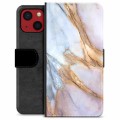 iPhone 13 Mini Premium Wallet Case - Elegant Marble