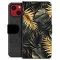 iPhone 13 Mini Premium Wallet Case - Golden Leaves