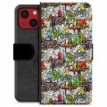 iPhone 13 Mini Premium Wallet Case - Graffiti